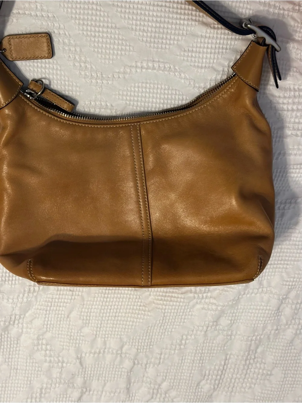 COACH Vintage Legacy British Tan Leather Convertible Shoulder Bag-9566